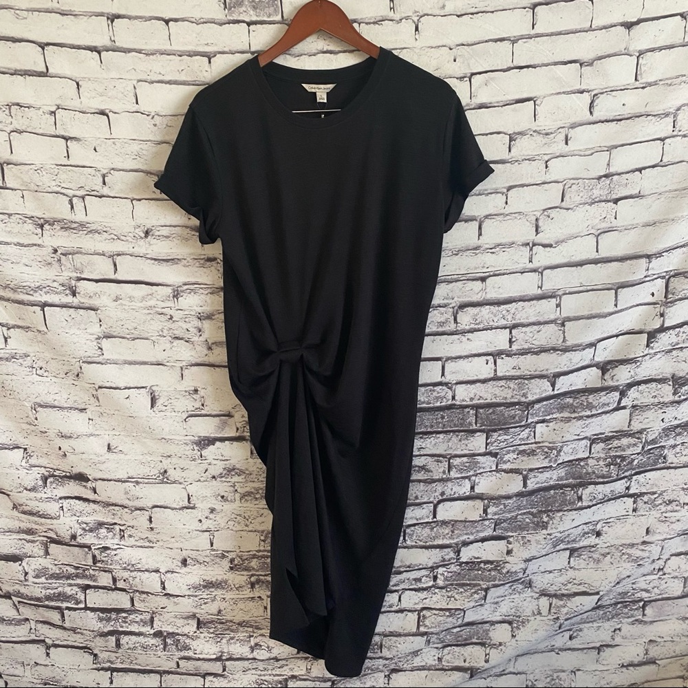 Calvin Klein Draped Detail Dress Casual Dress NWT